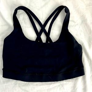 Black lululemon energy bra